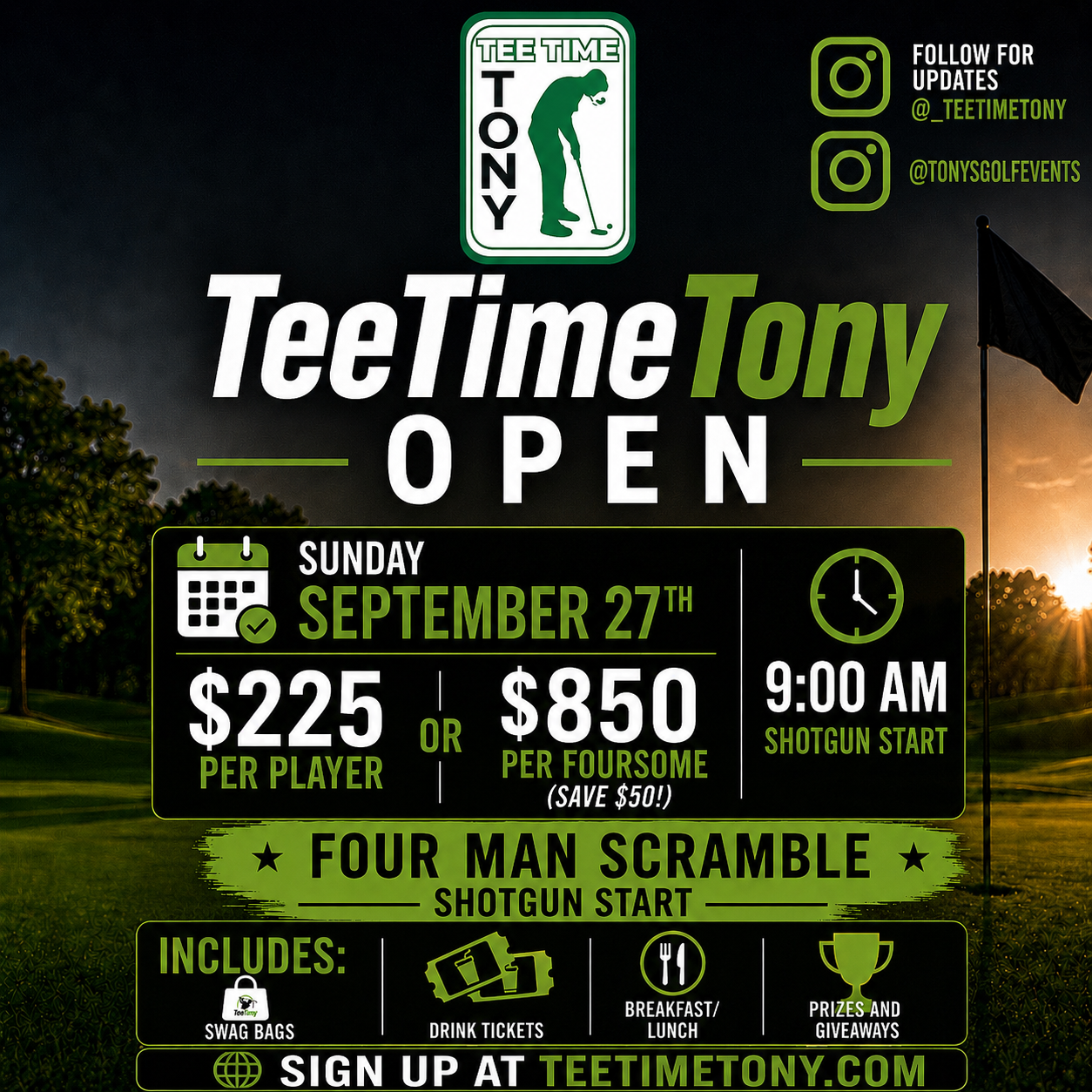 TeeTimeTony Open (Foursome)